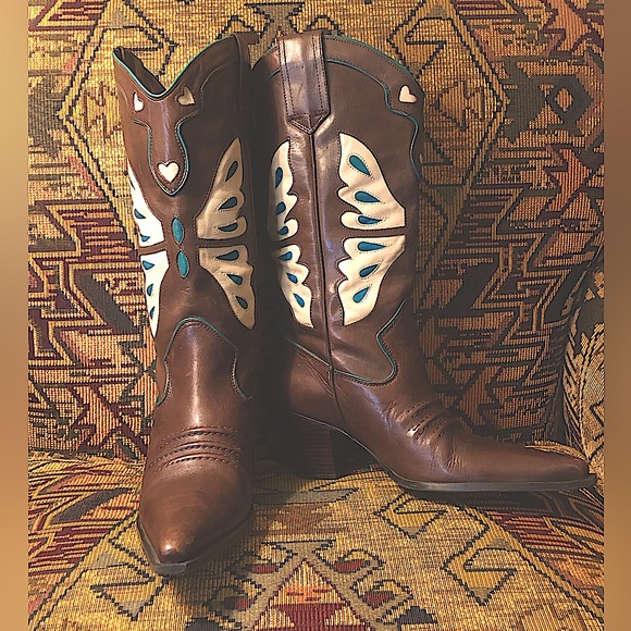 Nine West Leather Western Boots. Woman’s Size  9 - Picture 13 of 15